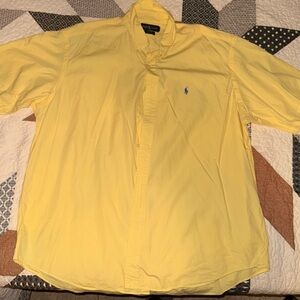 Polo by Ralph Lauren Yellow Casual Button Down Shirt